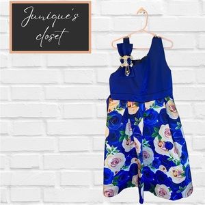 Little Girl Blue Floral Dress